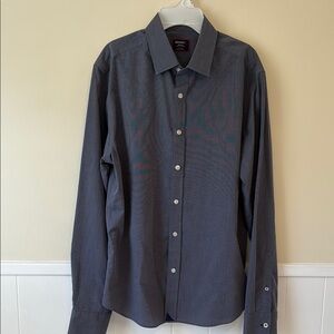 UNTUCKit Gray Dress Shirt Classic Collar